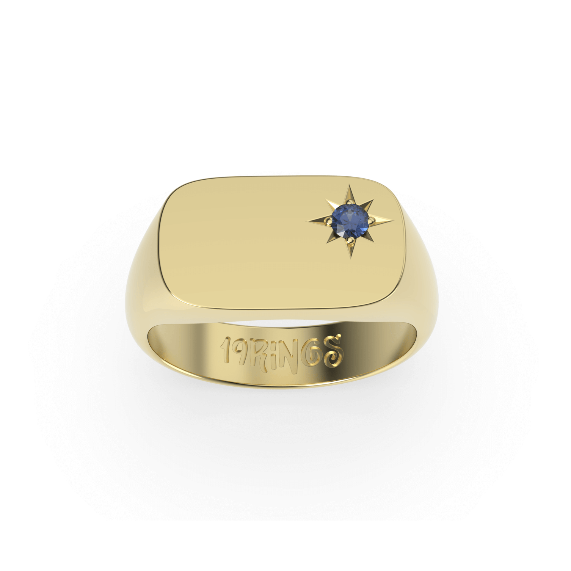 Rectangle Mini Stone Signet