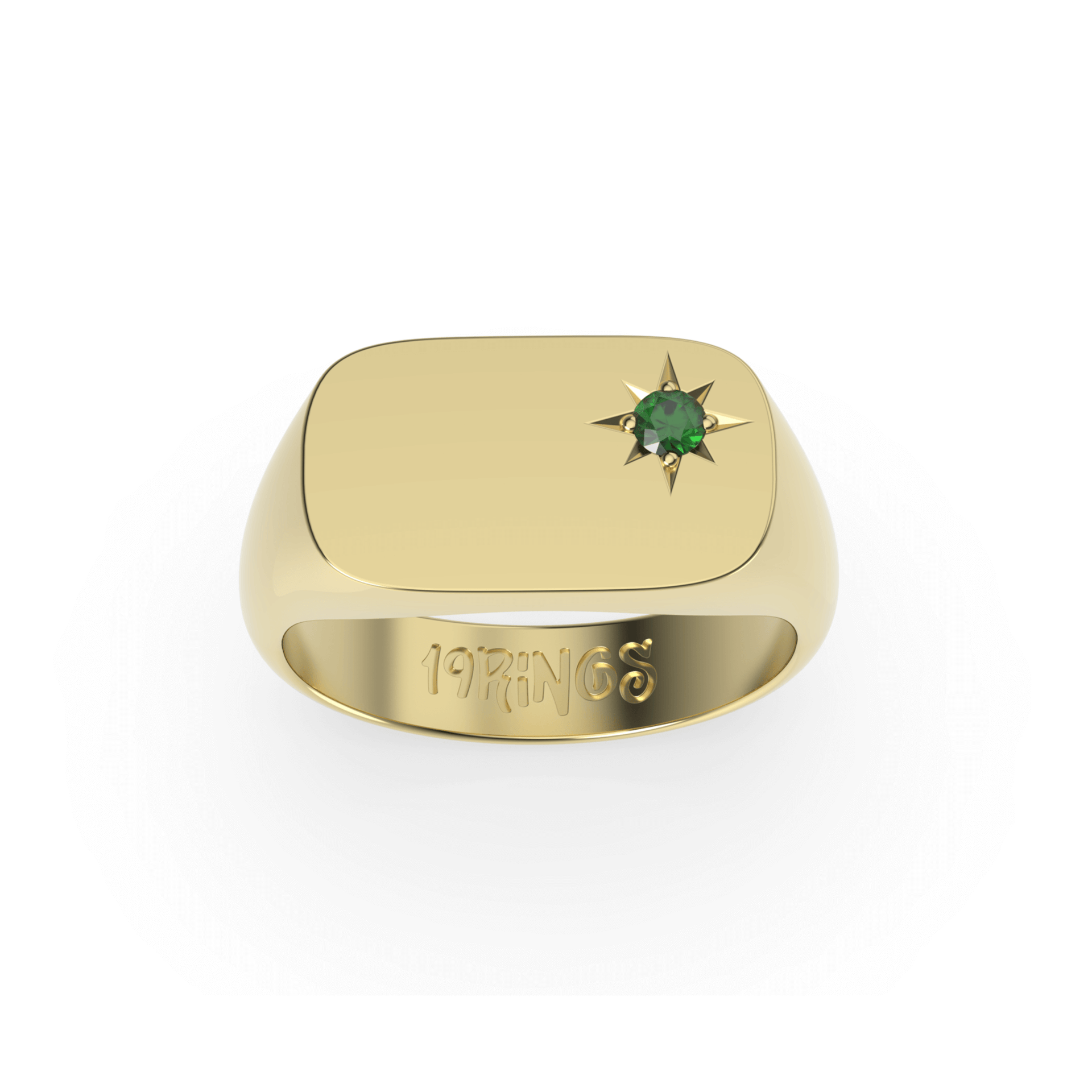 Rectangle Mini Stone Signet