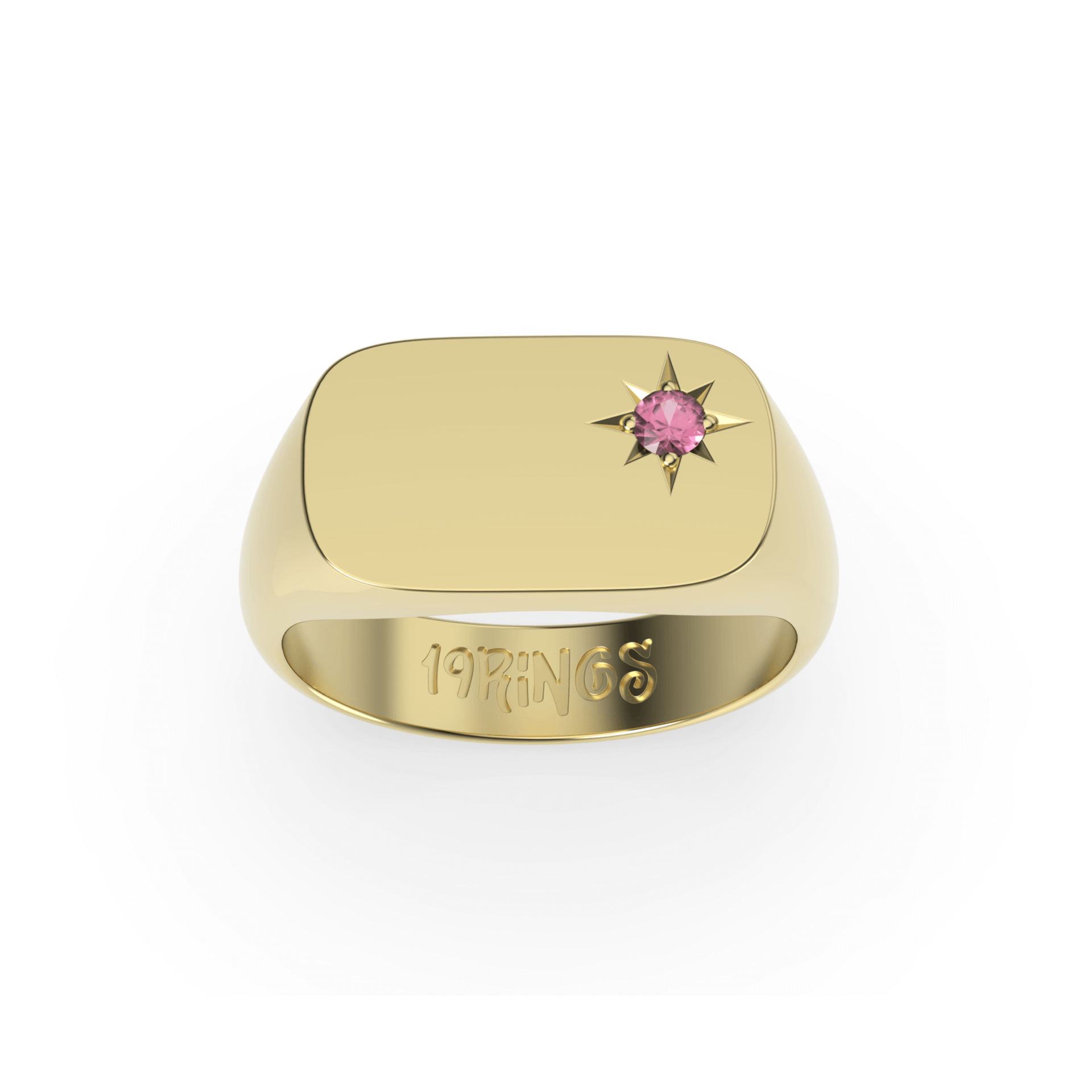 Rectangle Mini Stone Signet