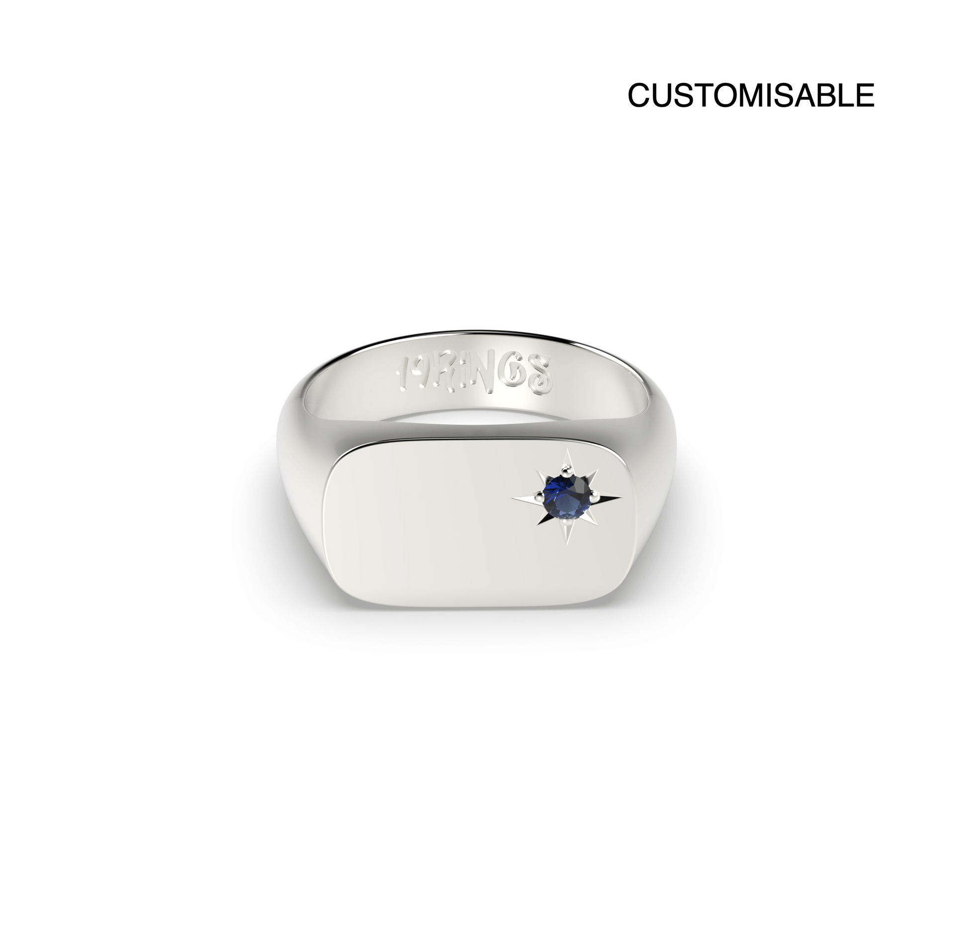 Rectangle Mini Stone Signet