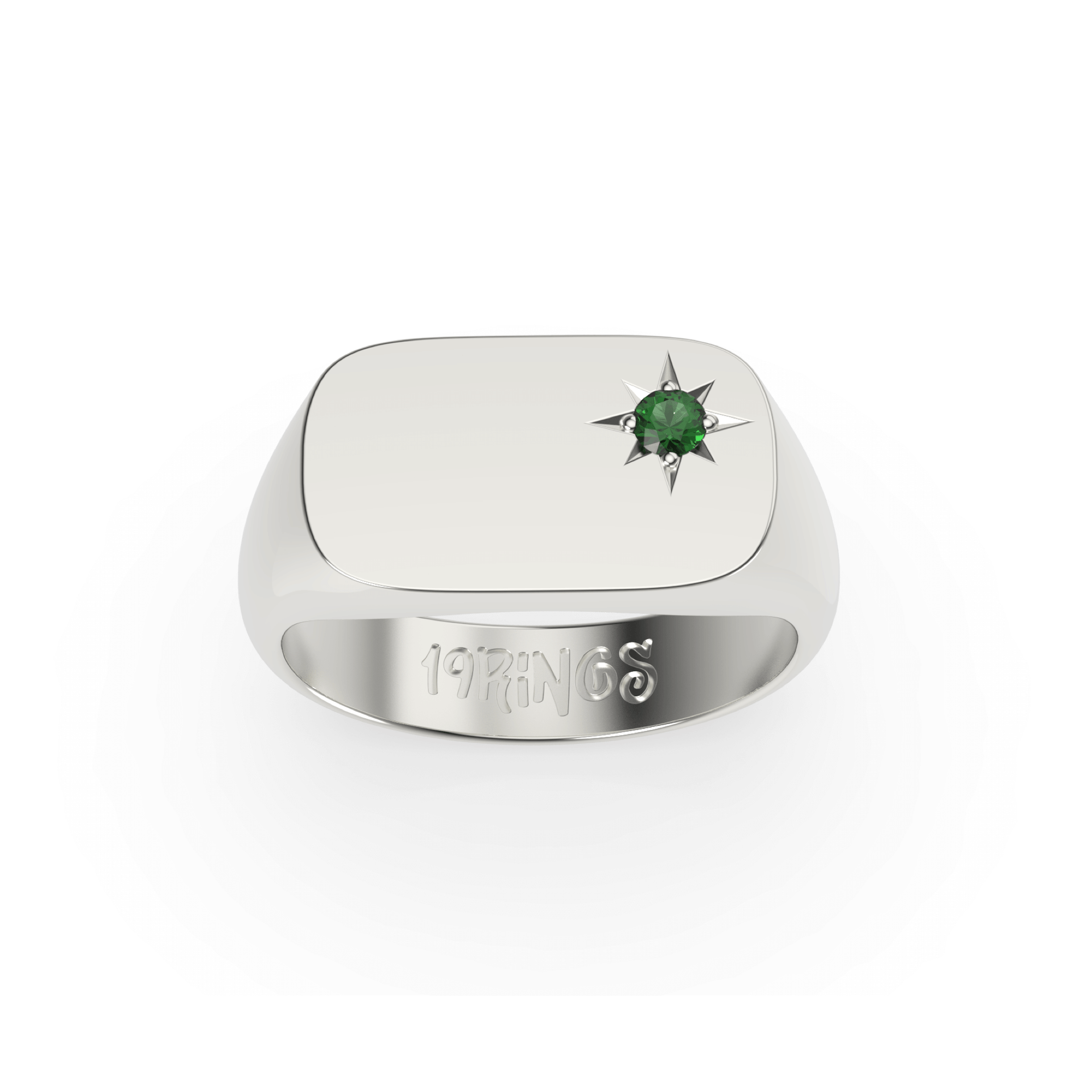 Rectangle Mini Stone Signet