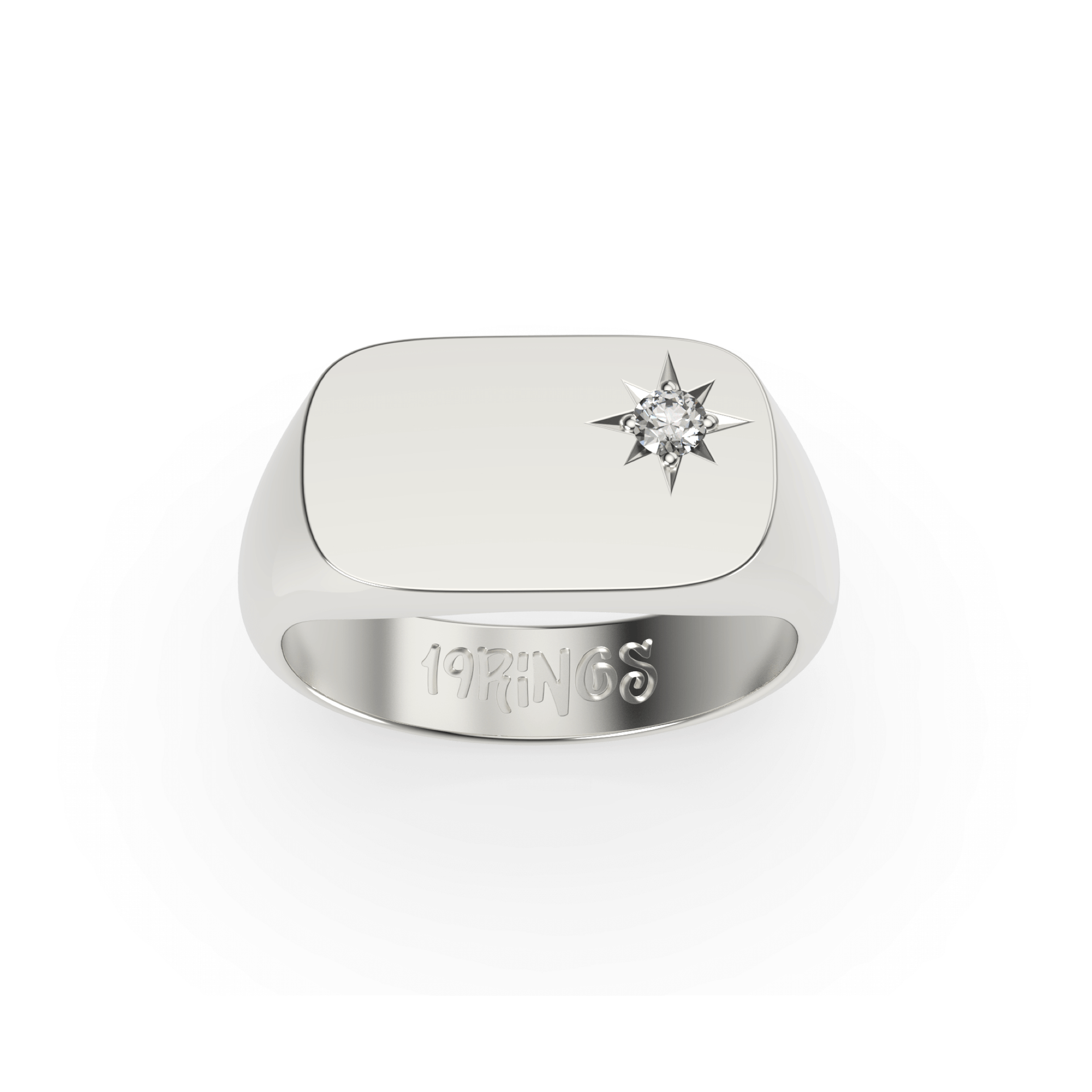 Rectangle Mini Stone Signet