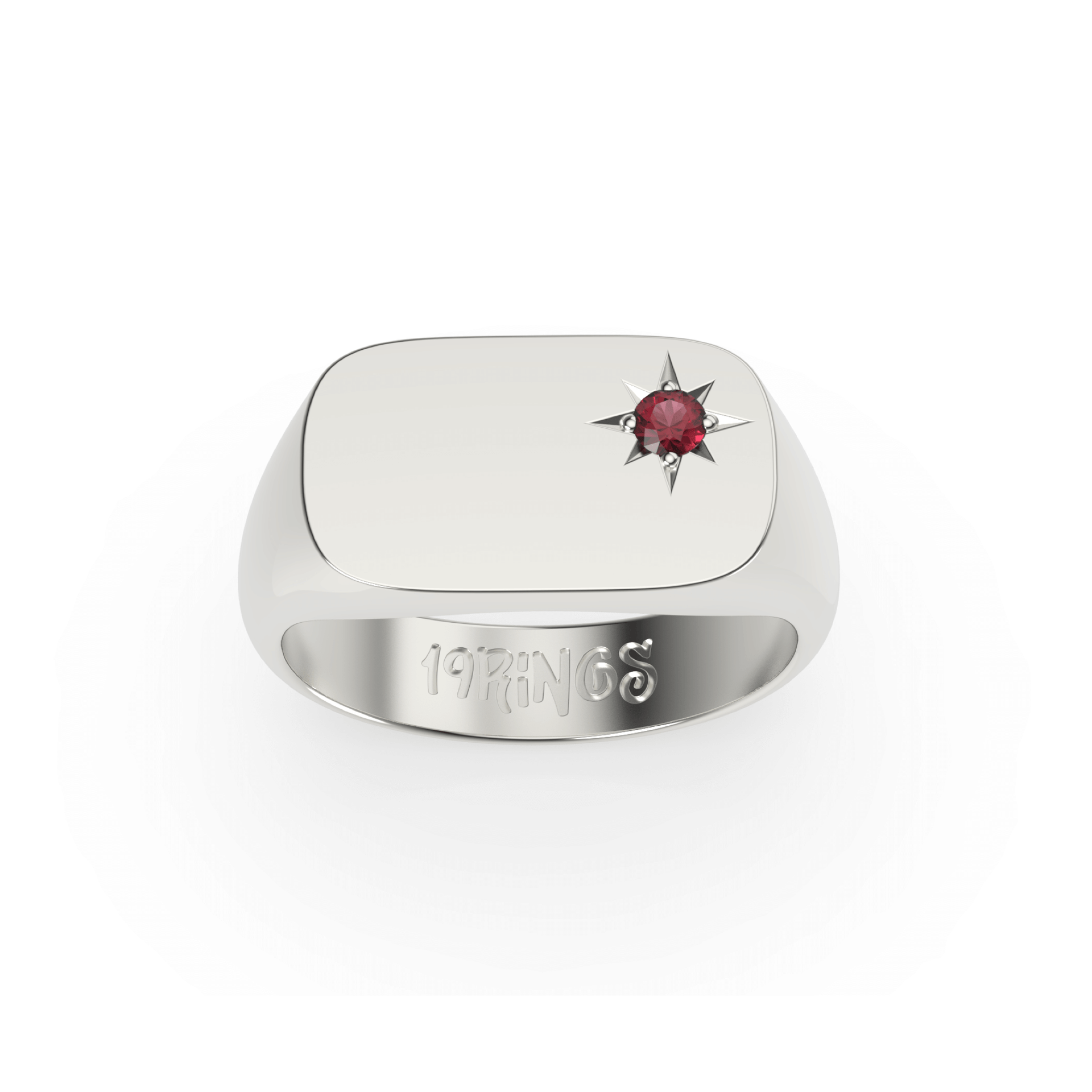 Rectangle Mini Stone Signet