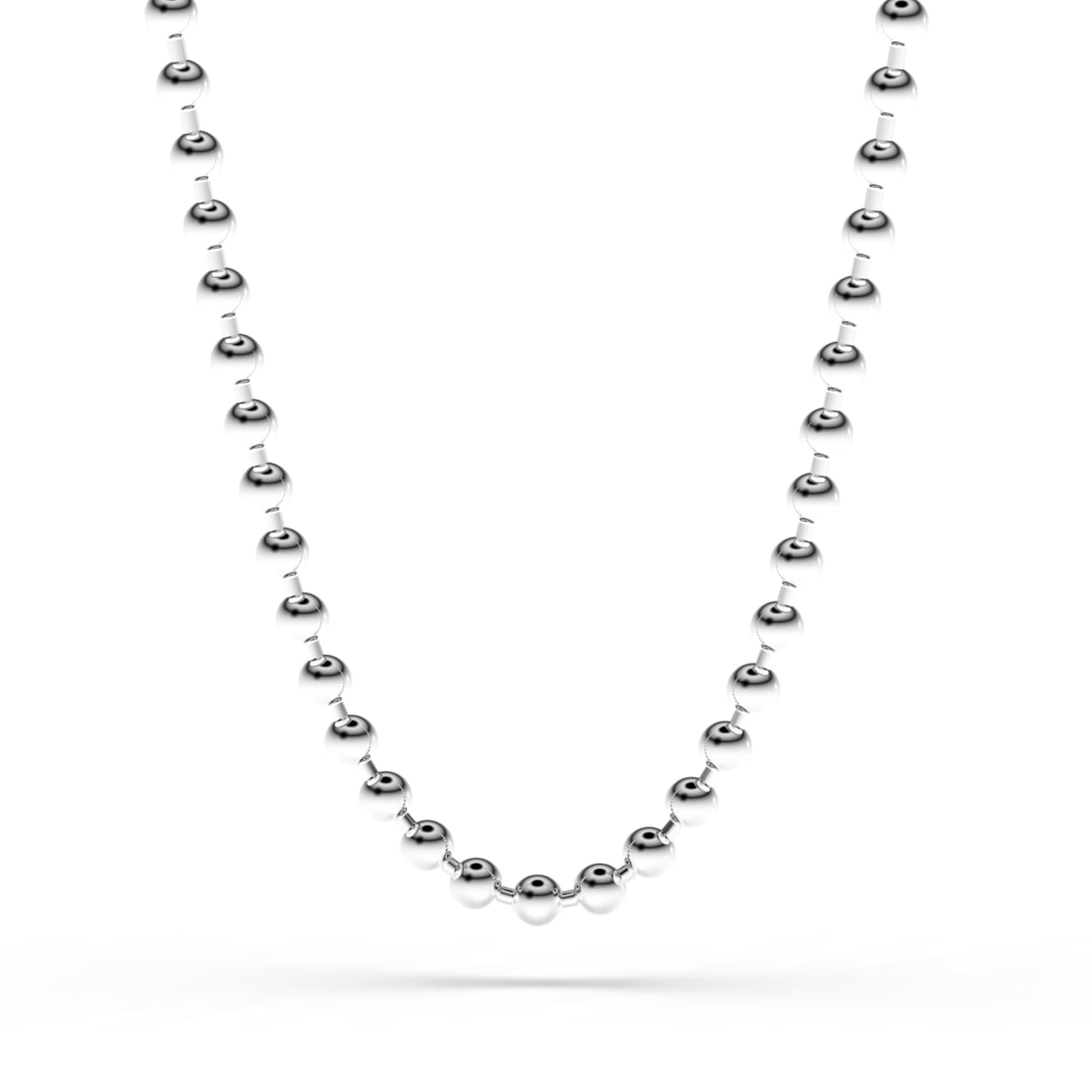 SILVER BALL CHAIN