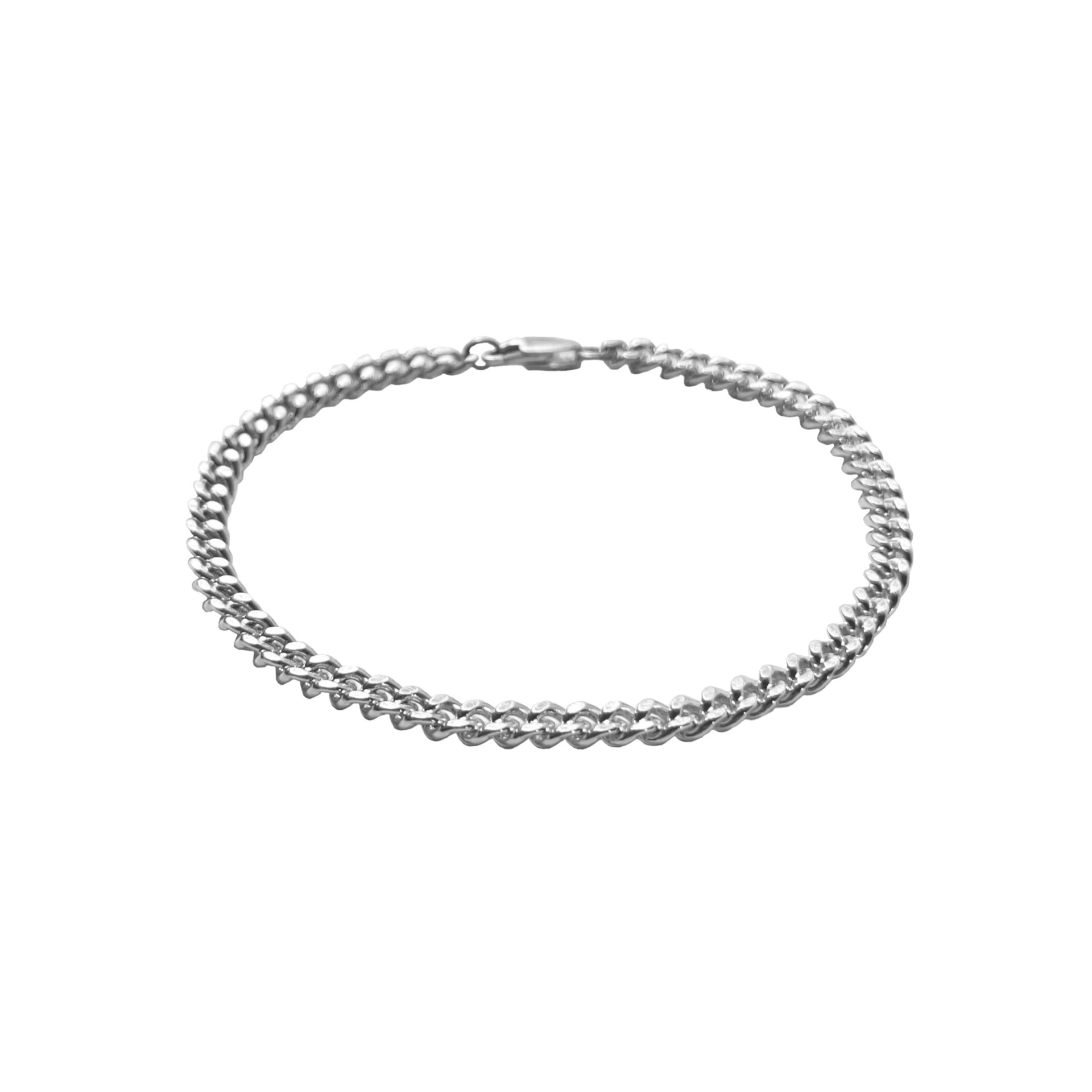 LIFE BRACELET - SILVER CURB BRACELET 4MM