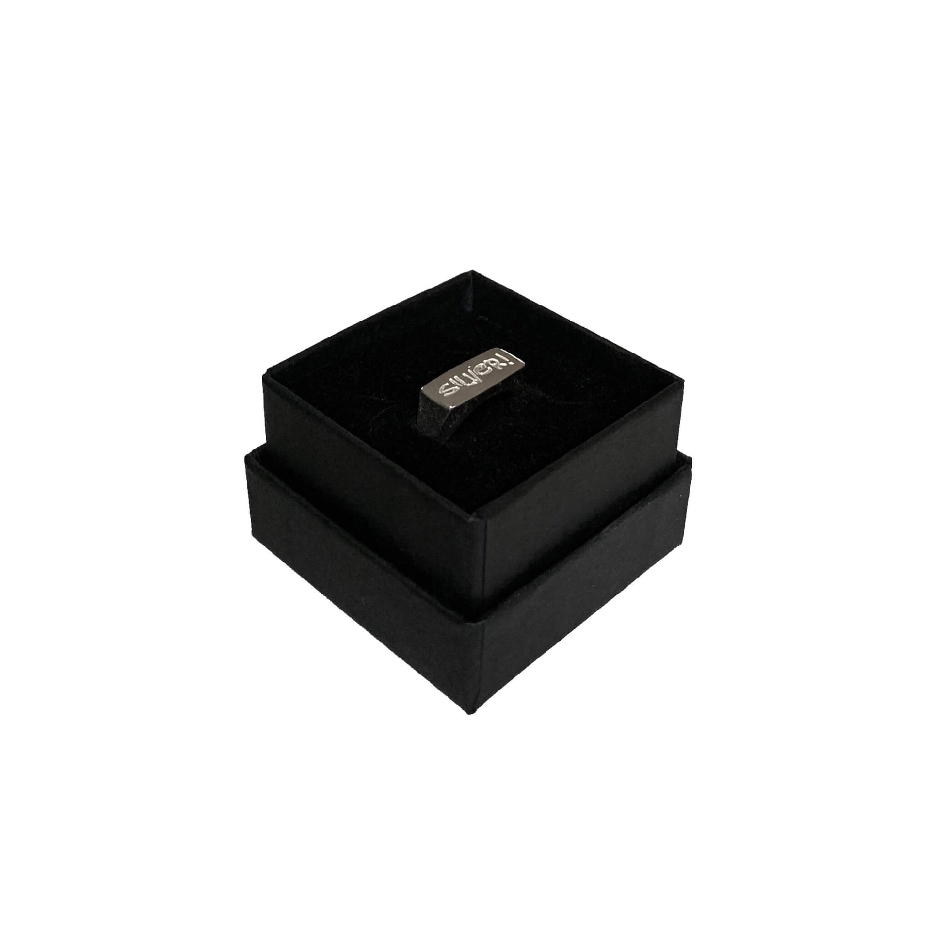 Unusual unique silver ring mens