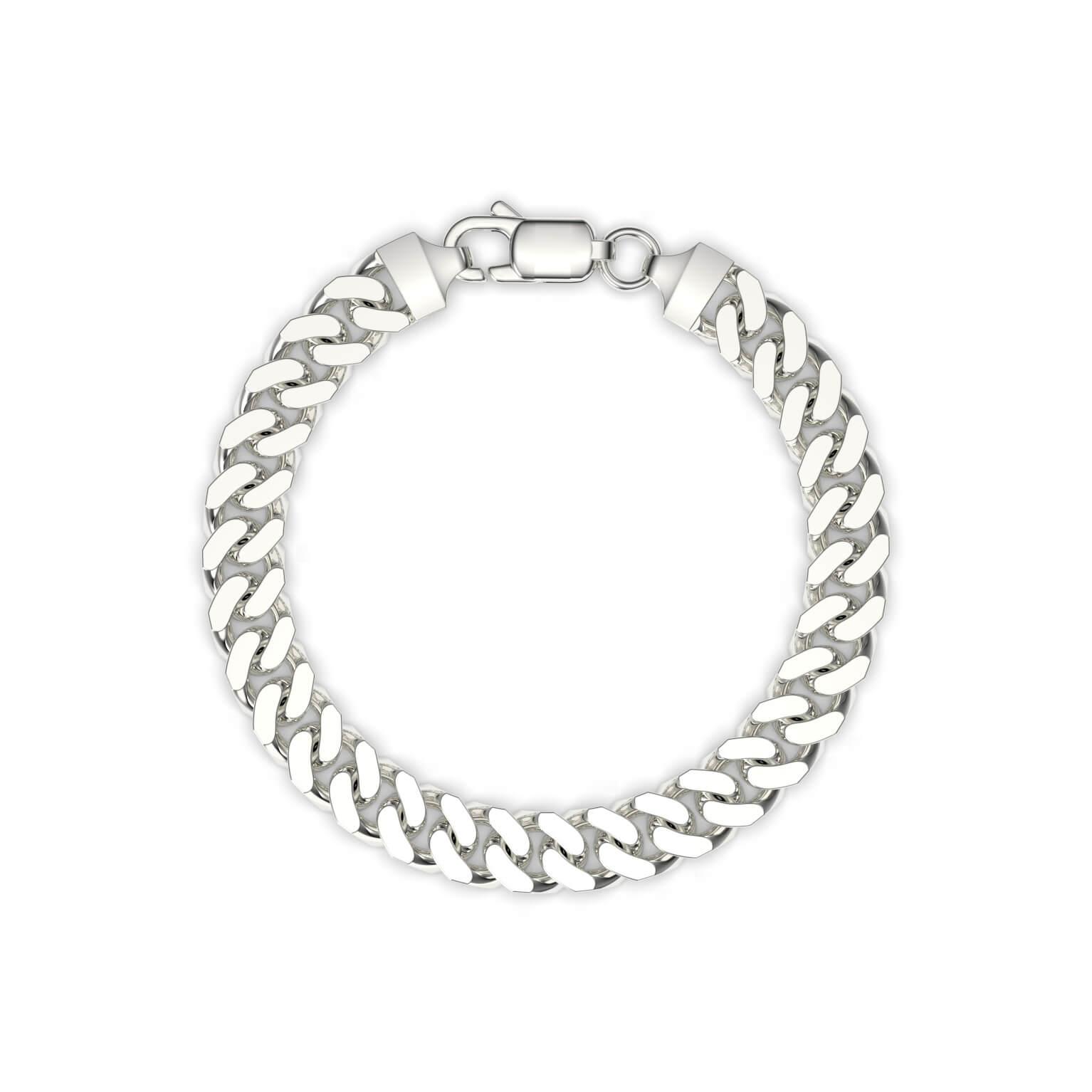 LIFE BRACELET - SILVER CURB BRACELET 8MM