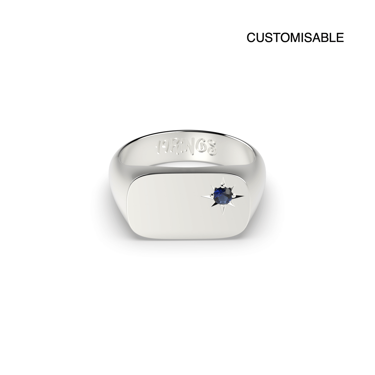 Rectangle Mini Stone Signet
