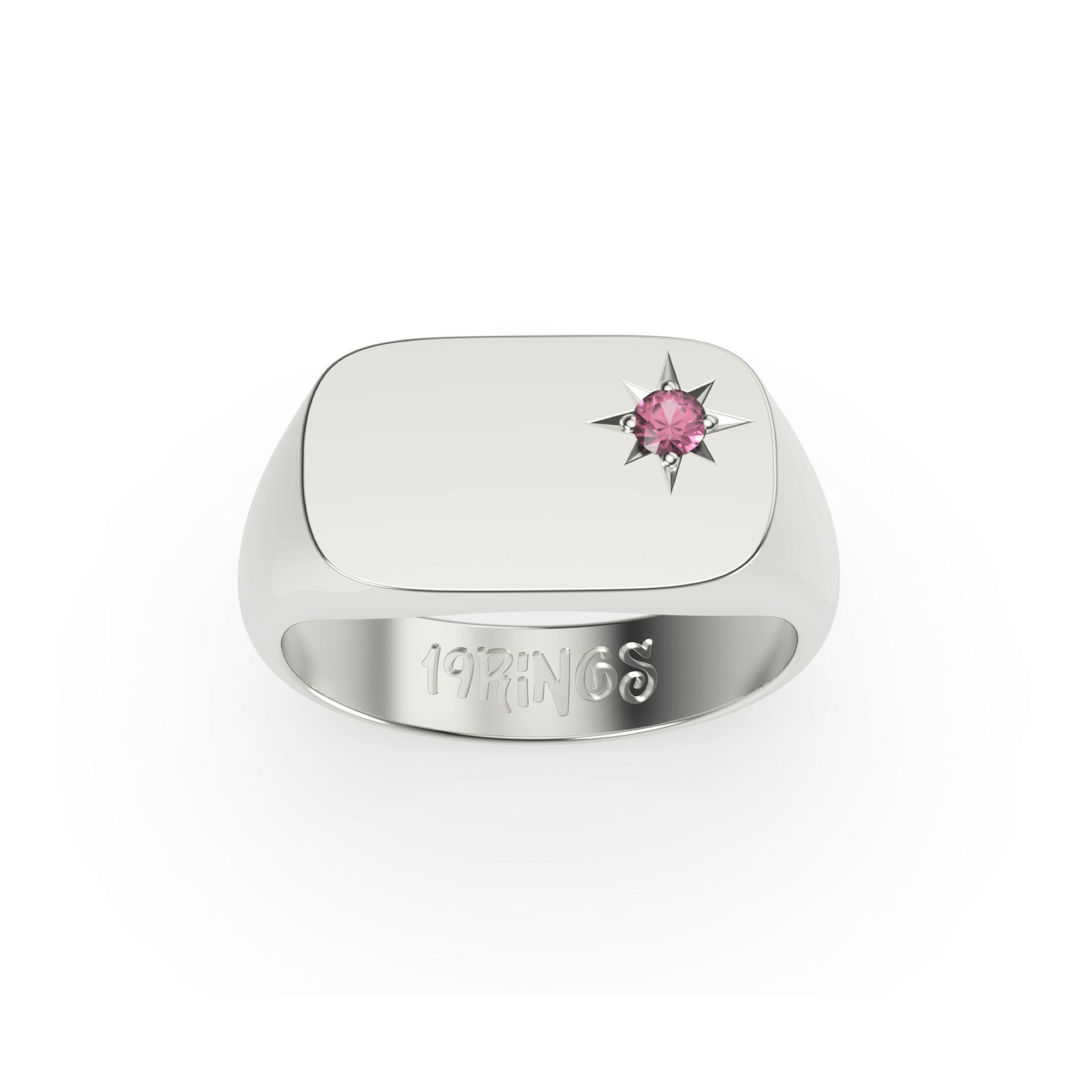 Rectangle Mini Stone Signet
