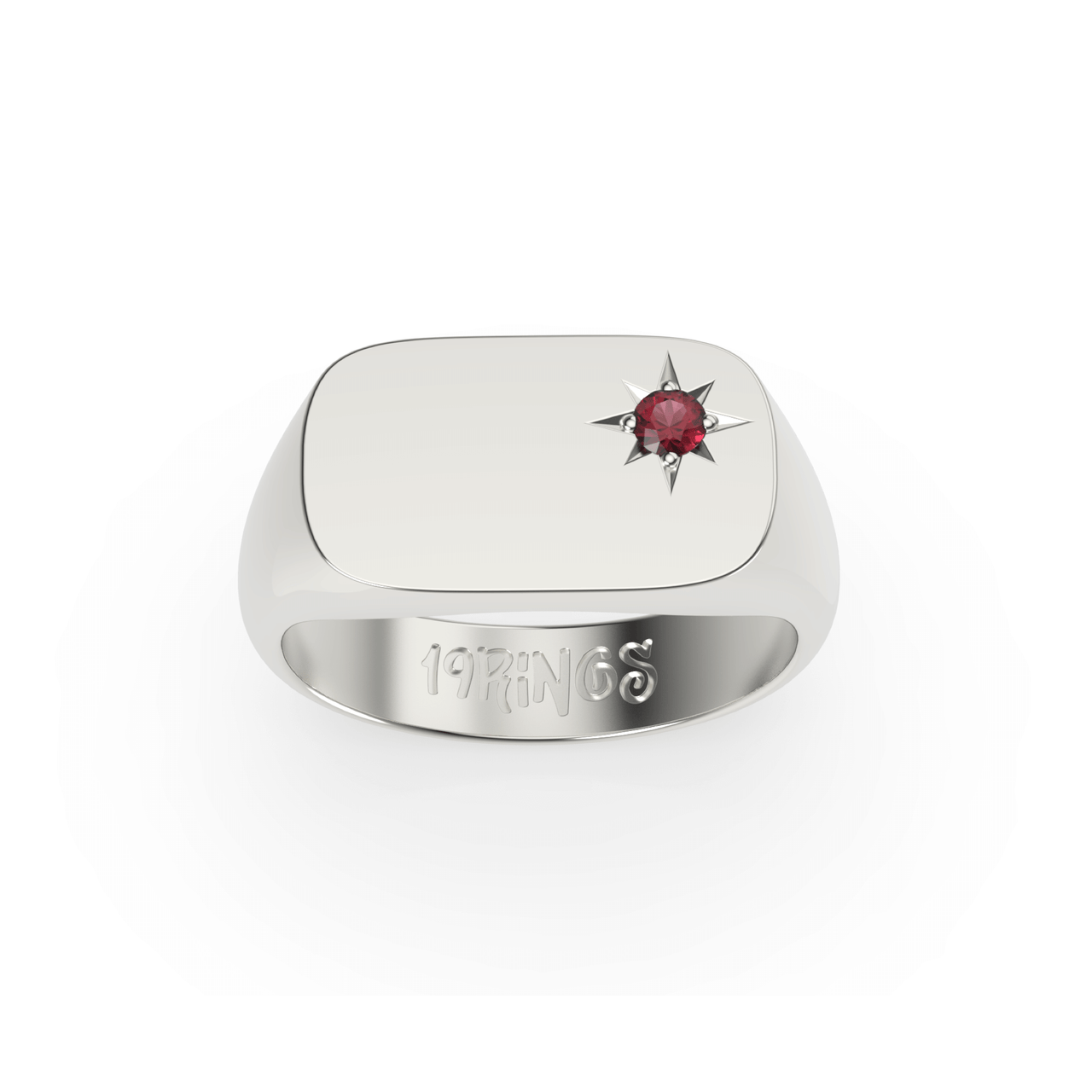 Rectangle Mini Stone Signet