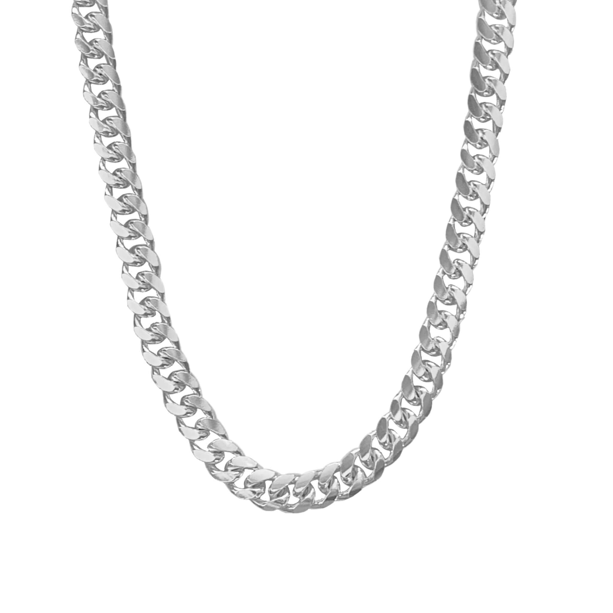 8mm sterling silver hot sale curb chain