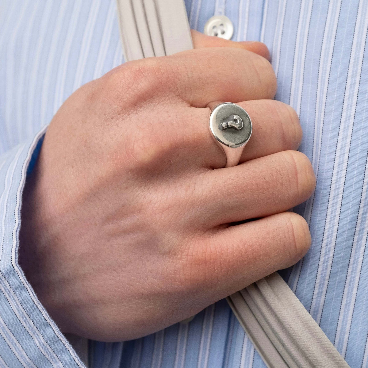 Reflection Signet Ring in Solid Silver | 19RINGS