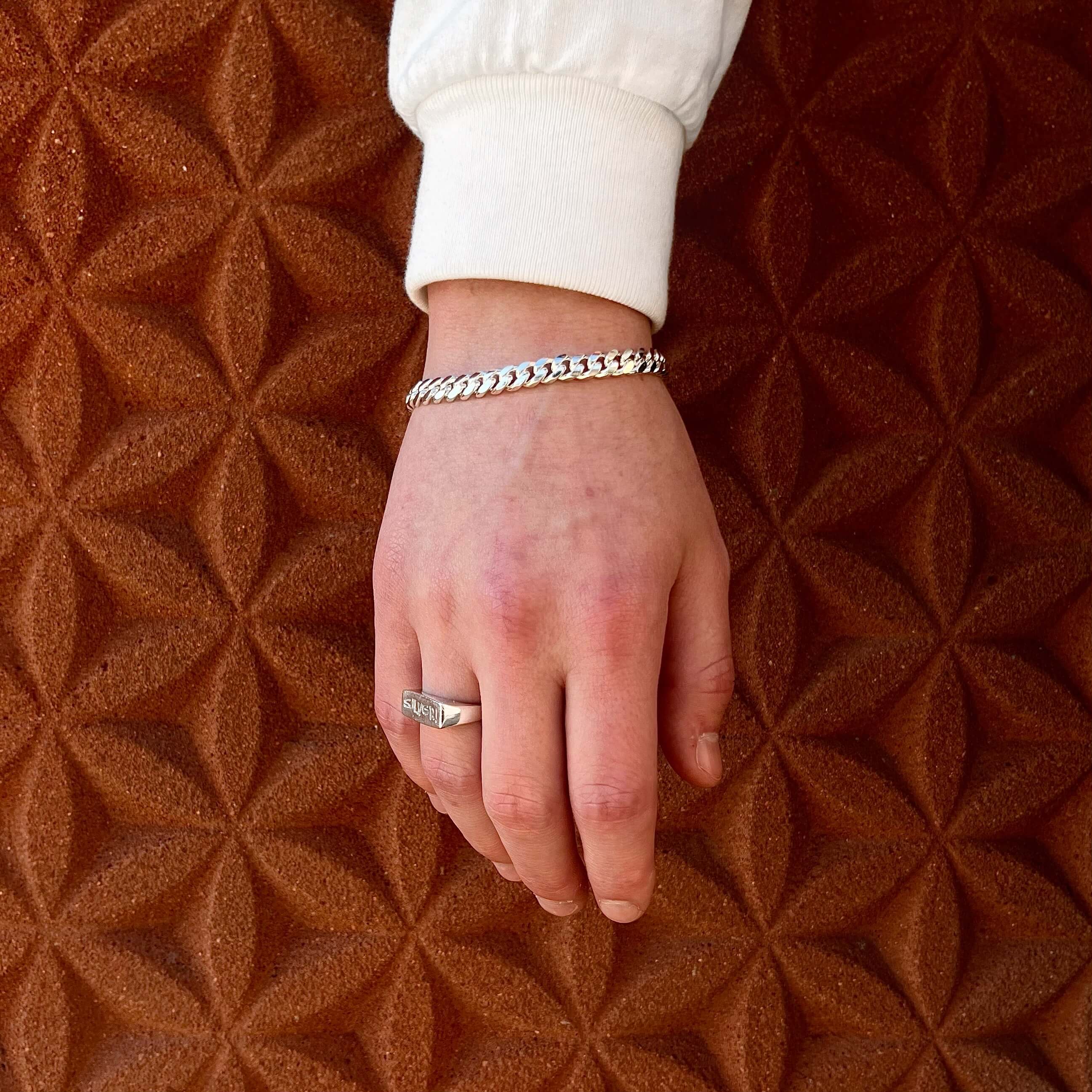 Curb Chain Bracelet in 18K Rose Gold, 11.5mm | David Yurman