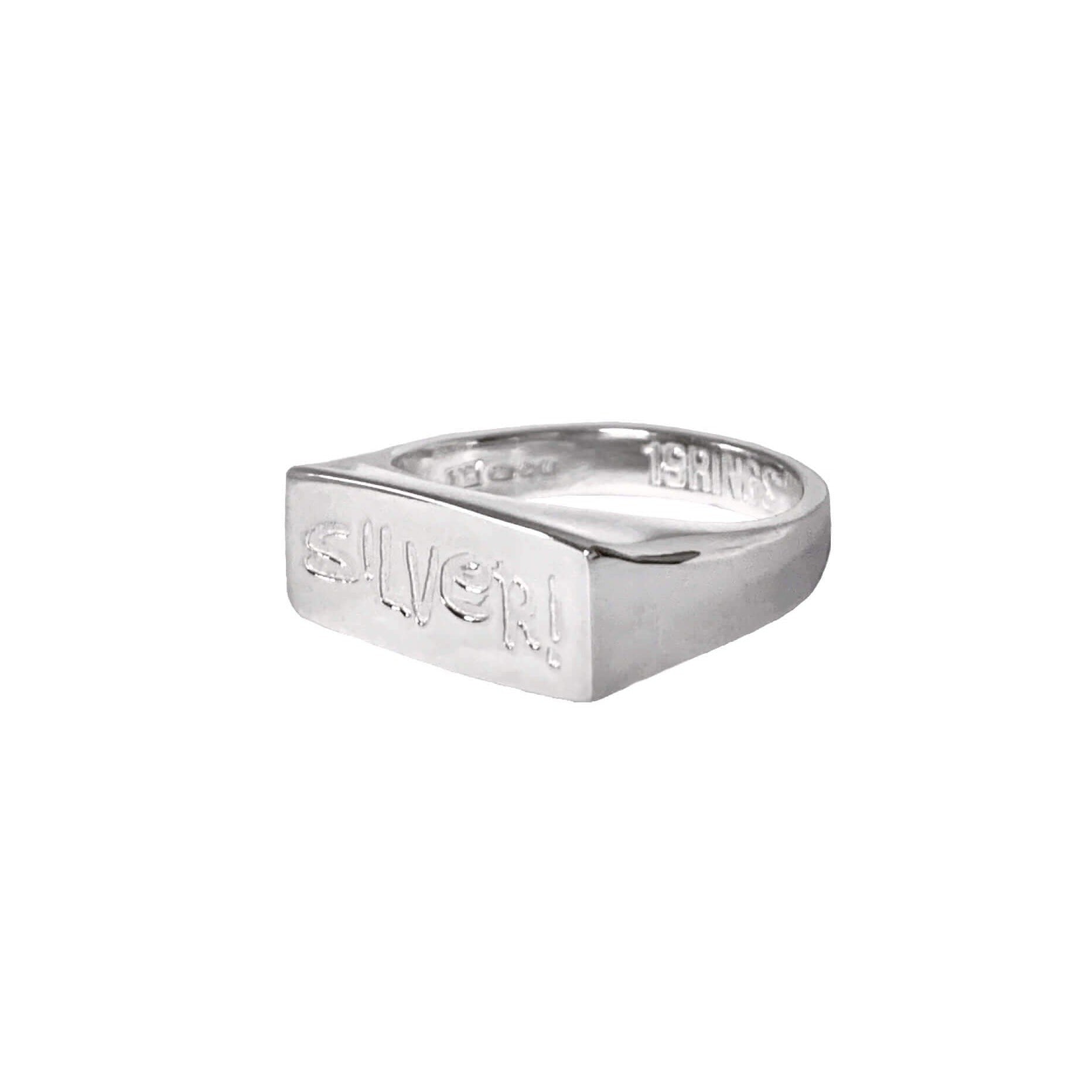 925 Sterling Silver Custom Embossed Name Ring – Ishee's Jewelry