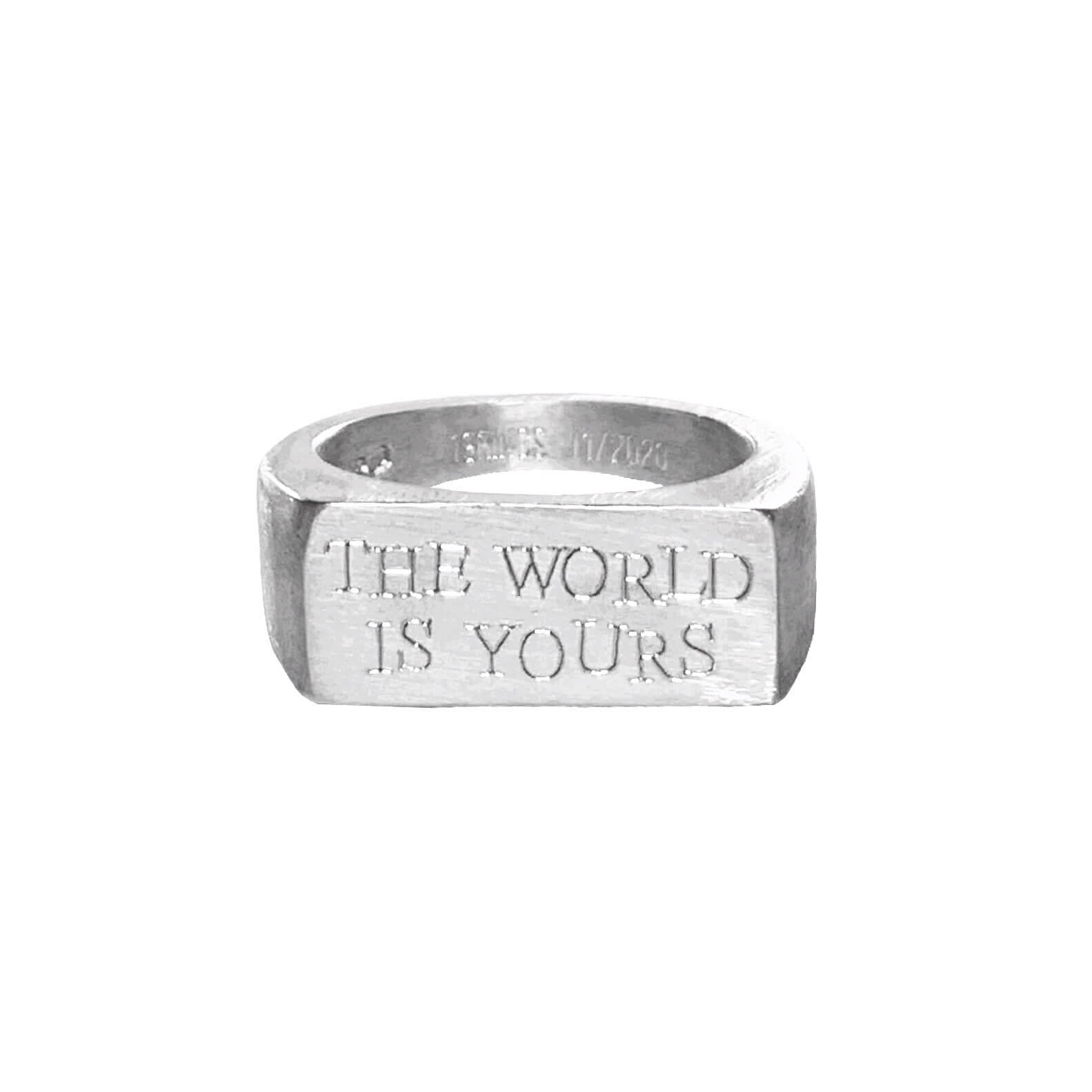 Scarface Ring - The world is yours ring silver